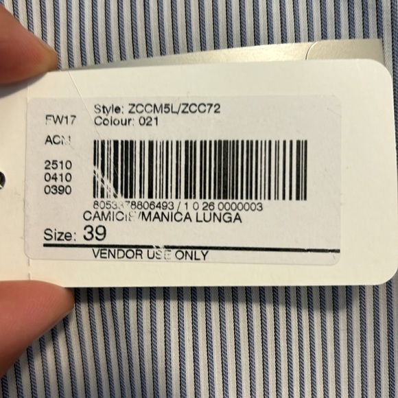 BNWT Armani Collezioni Shirt 39/15.5 - Picture 4 of 10